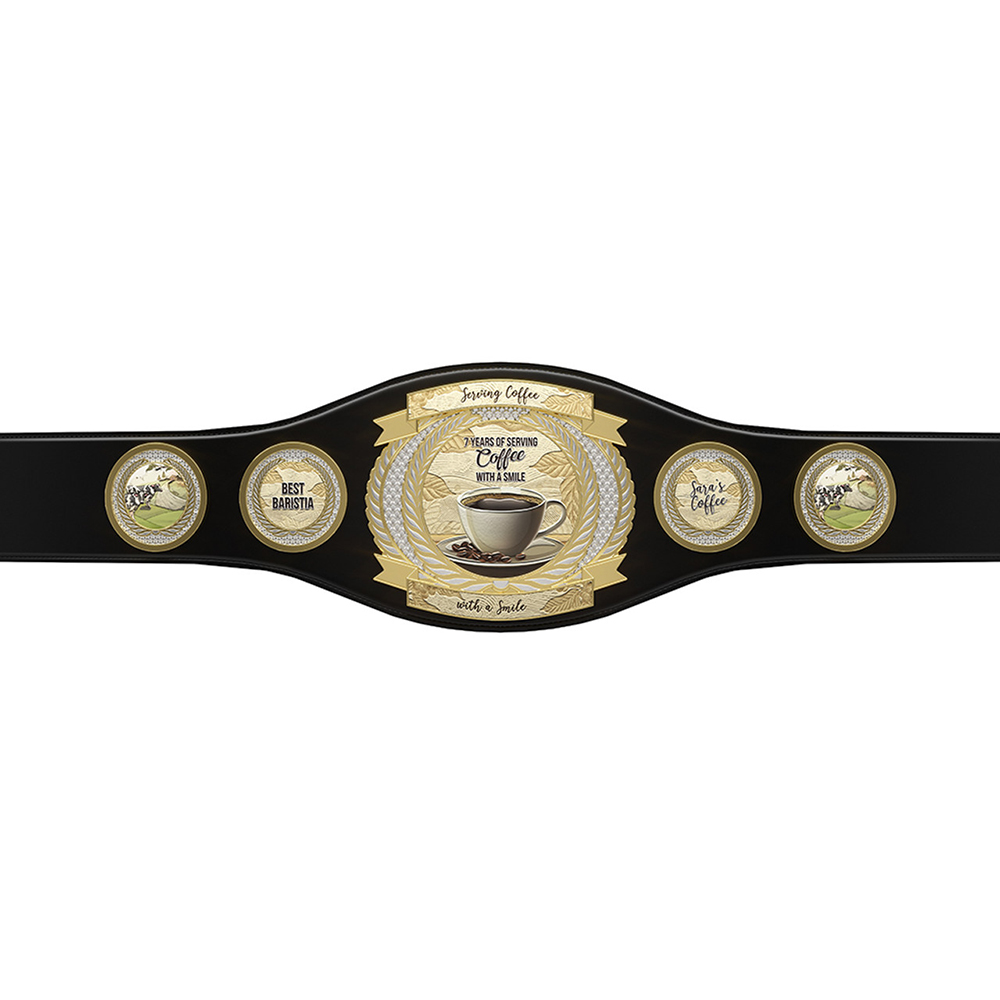 Express Perpetual Vibraprint Champion Belt w. Round Plates