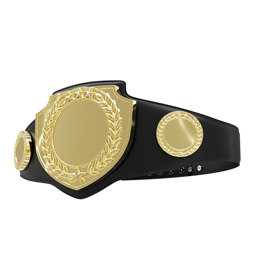 Bright Shield Championship Belt in Black