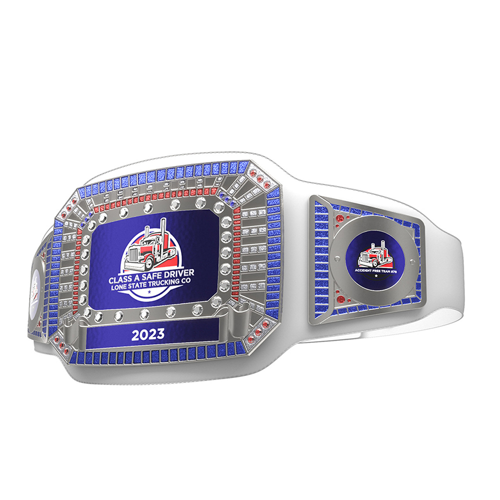 Express Ultimate Championship Belt in Texture Tone White