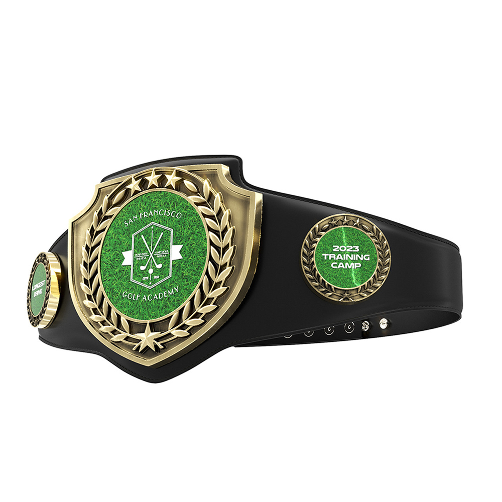 Express Antique Shield Championship Belt in Texture Tone Black