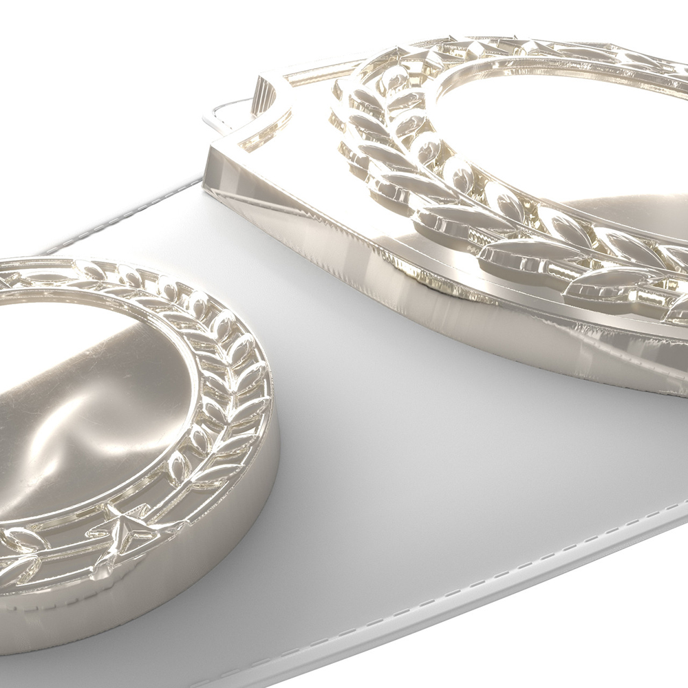 Bright Shield Championship Belt in White