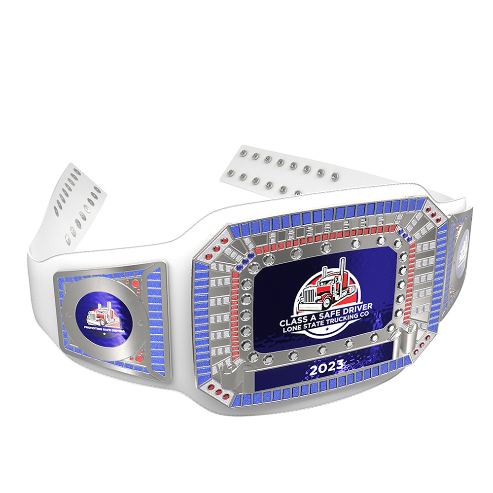 Express Ultimate Championship Belt in Texture Tone White