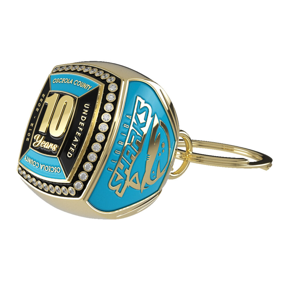 Custom Epic Keychain Ring (Custom Top & 2 Custom Sides)