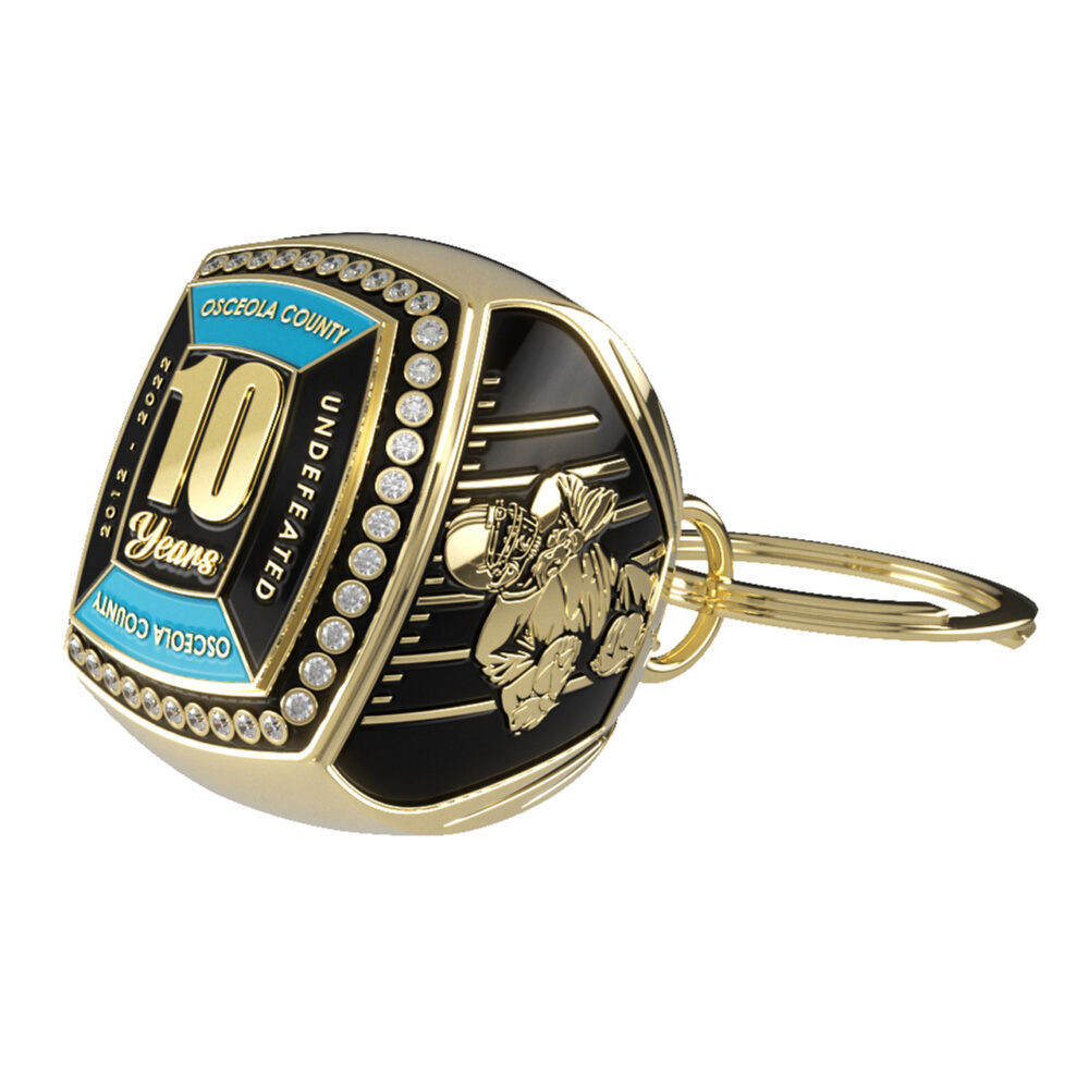 Custom Epic Keychain Ring (Custom Top & 2 Stock Sides)