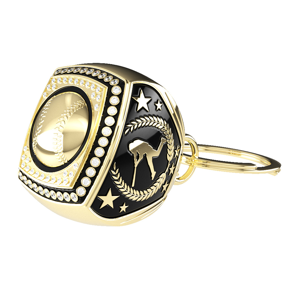Assembled Epic Keychain Ring w/ Stock Bezel & Stock Side Inserts
