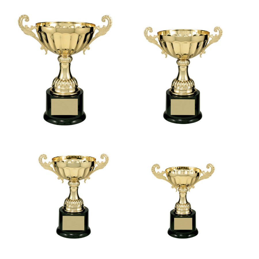 Series Gold Completed Metal Cup with Plastic Base Sample Set