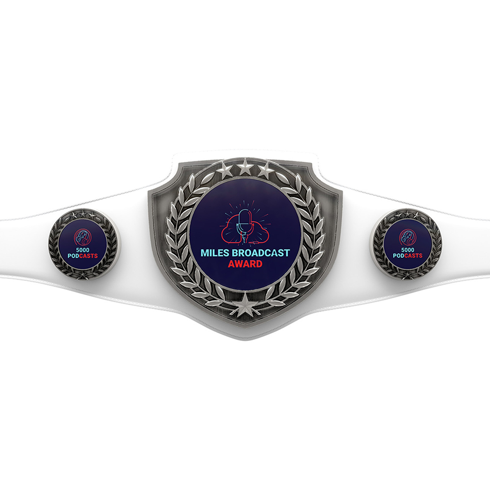 Express Antique Shield Championship Belt in Texture Tone White