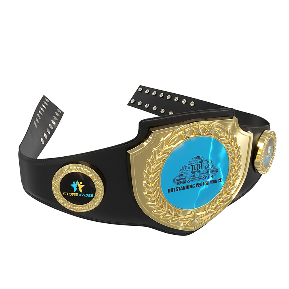 Express Bright Shield Championship Belt in Texture Tone Black