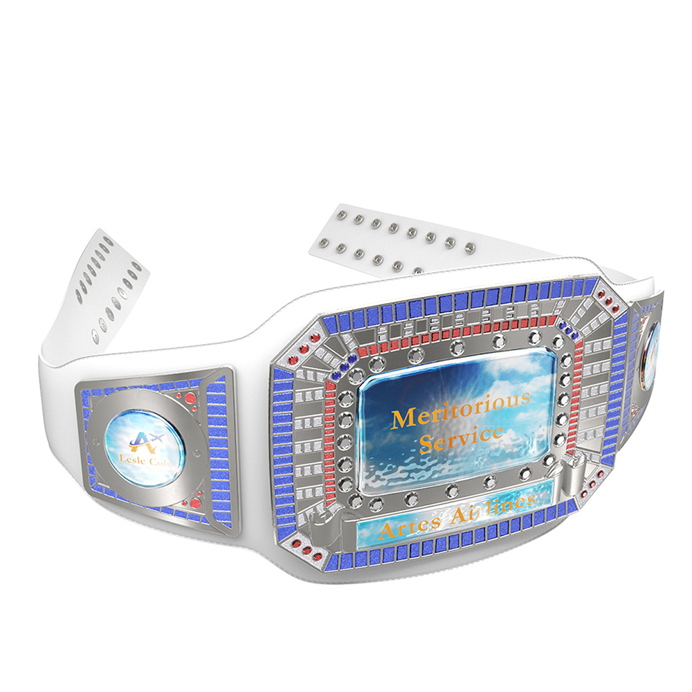 Express Ultimate Championship Belt in Vibraprint White