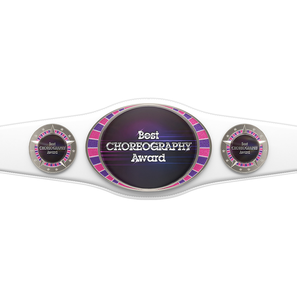 Express Juniors Championship Belt in Vibraprint White