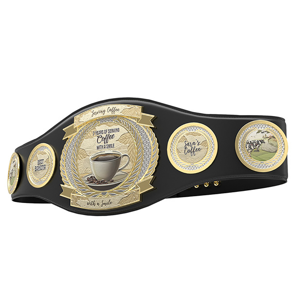 Express Perpetual Vibraprint Champion Belt w. Round Plates