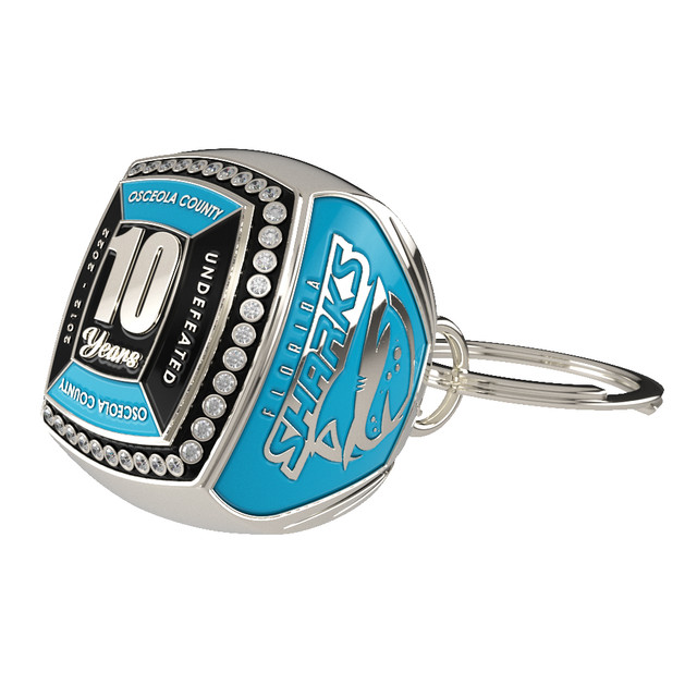 Custom Epic Keychain Ring (Custom Top & 2 Custom Sides)