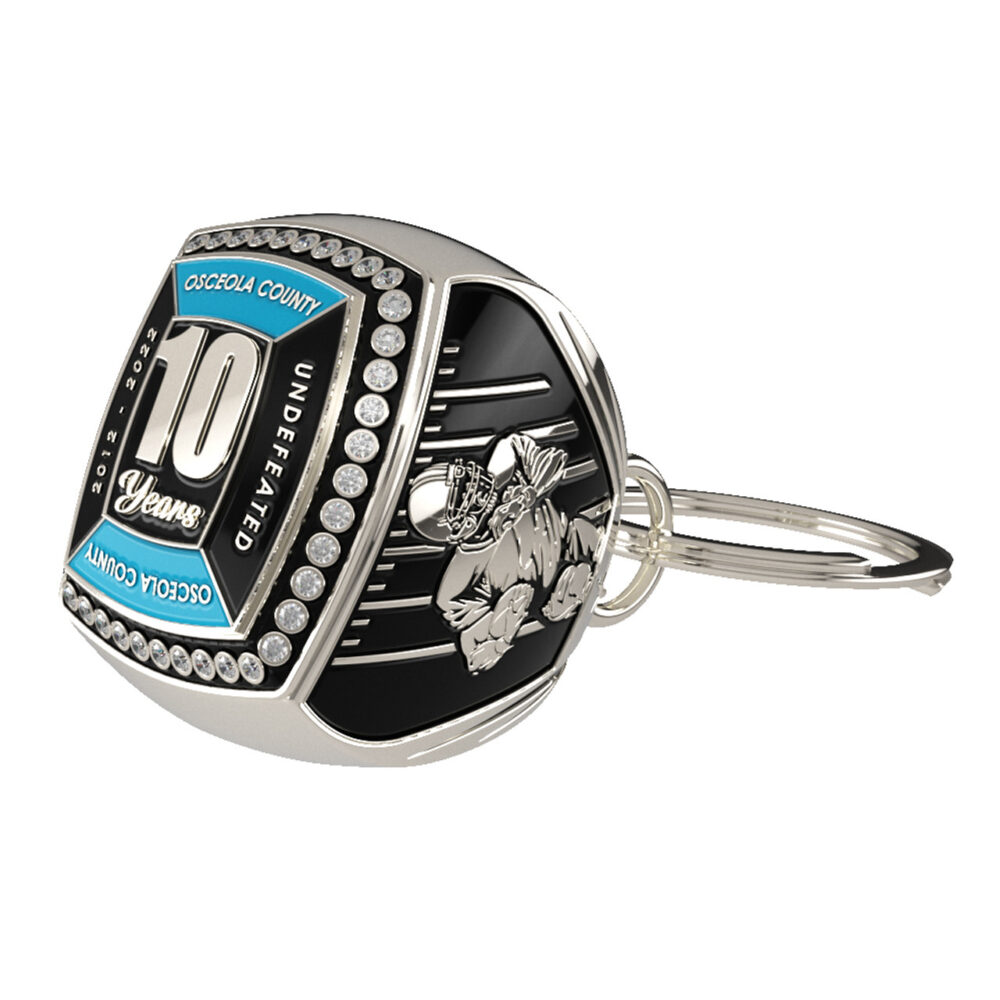 Custom Epic Keychain Ring (Custom Top & 2 Stock Sides)