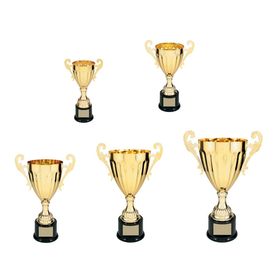 300 Series Gold Completed Metal Cup with Plastic Base Sample Set