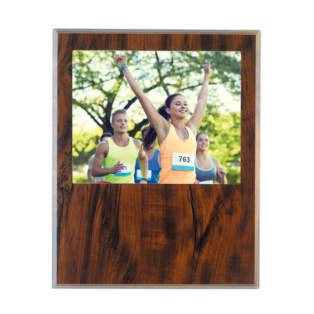 12″ x 15″ Cherry Finish Routed Plaque with 10″ x 8″ Plexiglass Window